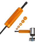 Rock Solid Heavy Duty Piston Pin Puller And Wrist Pin Remover Tool Made From Rust Resistant Aluminum Alloy Featuring Five Quick Change Adapters