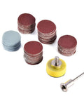 All In One Pro Grade 100 Piece 1 Inch Sanding Discs Kit With One Eighth Inch Shank For Dremel Rotary Tool Includes aluminum oxide discs