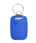 Blue 13.56MHz RFID Key Fob for Door Access Pack of 100 IC Key Fob Tags Programmable ISO14443A Card Keychain with 1K Memory