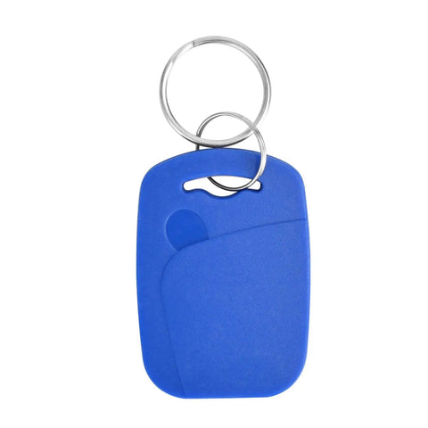 Blue 13.56MHz RFID Key Fob for Door Access Pack of 100 IC Key Fob Tags Programmable ISO14443A Card Keychain with 1K Memory