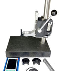 Solid Gold Portable Ultrasonic Hardness Tester With Robust Stand And Precision Probe, featuring digital interface and accessories.