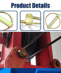 Beefed Up Heavy Duty Lynch Pin Set for 3 Point Hitch Pins 3 Sixteenth Inch Round Locks Trailer Gate close-up and application