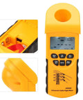 Six Cable Height Meter With AR600E LCD Display Measures Six Cables At Once, close-up of controls and screen, side and back view