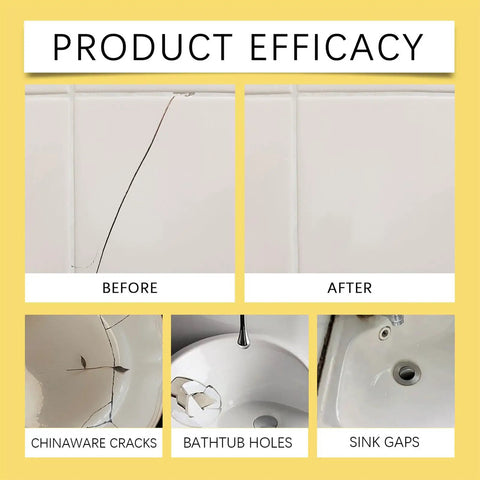 Fast-Drying Tile Repair Glue Kit For Cracks, Chips, And Holes In Ceramic, Porcelain, Marble, Granite - Pro-Grade Stone Tile Repair Paste Set, 3 Pack For Glaze And Surface Fix