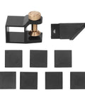 Pro Grade Dovetail Jig Marker And Saw Gauge Set For Woodworking And Furniture Building With Eight Versatile Modules on a flat surface.