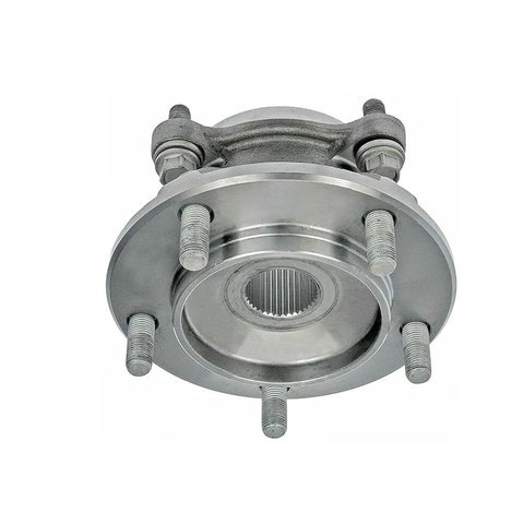 Front view of the Beefy Front Wheel Hub And Bearing Assembly For Toyota Tundra 4WD 2007 Through 2021 And Toyota Sequoia 4WD 2008 Through 2021