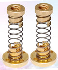 Copper nuts with springs from Two Sets Printer Lead Screw Kit Beefy Stainless Steel Lead Screws With Copper Nuts For Stepper Motors And CNC Machines Easy Install And Low Maintenance Upgrade For 3D Printing Projects.
