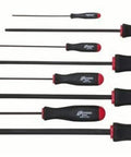 Long Reach Balldriver Screwdriver Set Of Eight With ProGuard Finish And Comfort Grip Handles, 2 To 10mm Metric Sizes, Protanium Steel