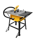 Heavy Duty Portable Mini Table Saw Featuring Slick Dust Collection And Badass 2000W Motor For Zero Fuss Wood Cutting And Top Tier DIY Shop Upgrades Any Weekend Warrior Will Absolutely Love, compact design with dust hose.