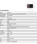 R11P 2.4GHz 11CH RC Receiver With External Single Antenna Compact Fit For RC Cars And Boats ANT Protocol specs sheet