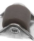 Close-up of an Eight Pack Heavy Duty Silent Rubber Replacement Caster with metal stem for rolling carts and furniture.