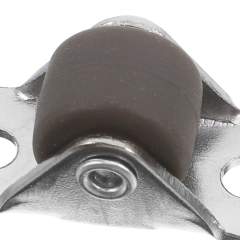 Close-up of an Eight Pack Heavy Duty Silent Rubber Replacement Caster with metal stem for rolling carts and furniture.