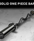 2 Inch EZ Curl Bar With 85 Lb Plates, 350 Lb Weight Capacity Olympic Curl Barbell For Biceps And Triceps on marble surface