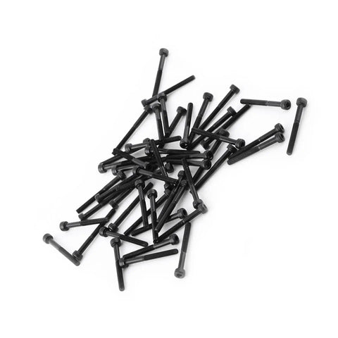 M3 Hex Socket Head Cap Screws 30mm Grade 12.9 Alloy Steel Partial Thread Allen Bolts 50 Pack scattered on surface