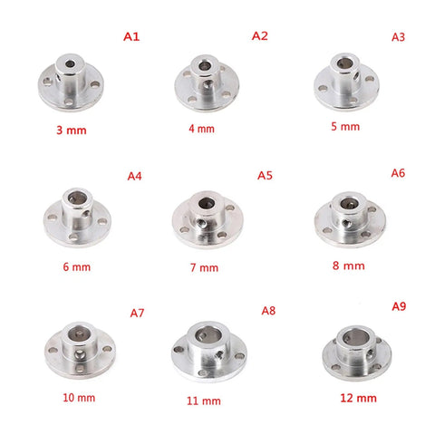 Various sizes of Rugged One Piece Flange Shaft Coupling No Sweat Setup And Heavy Duty High Hardness Build Awesome For Motor Guide Shaft Optical Axis Bearing Mounts Diy Gear Mods 4Mm