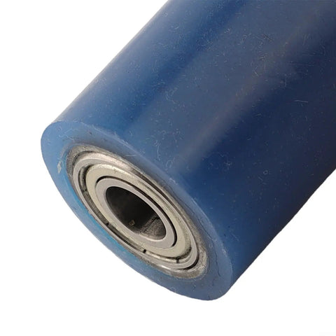 Close-up view of Heavy Duty Rubber Roller Accessory For Automatic Edge Banding Machines And Woodworking Glue Pots.