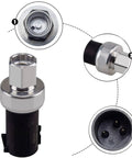 Ford AC Pressure Switch Sensor Replacement For F150 FSeries Expedition Escape Focus Fiesta Lincoln OEM Style 100 Percent New Compatible With 6F9Z19D594AA 6F9319D594AA YH1704 close-up view and connectors