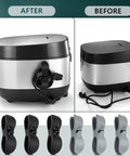 Cord Organizer For Kitchen And Home Appliances Keeps Cords Tidy And Tangle Free No More Cord Chaos on appliance before and after use