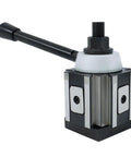 CXA Piston Type Tool Post For 13 To 18 Inch Swing Lathe Quick Change Turning And Facing Holder with handle and steel body