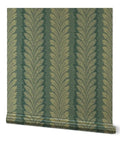Next Level Gold Metallic Wallpaper Featuring Elegant Dots Pattern With Luxe Fibrous Texture For A Big Time Room Glow Up Eco Friendly Usa Made Wall Covering High End Decor Paste The Wall Ready vertical view with leafy design.