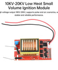 Compact Dc Booster Module Powers 9 To 24V Right Into A Knockout 10Kv Up To 20Kv High Voltage Generator, with visible coils and components.
