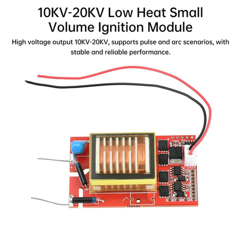 Compact Dc Booster Module Powers 9 To 24V Right Into A Knockout 10Kv Up To 20Kv High Voltage Generator, with visible coils and components.