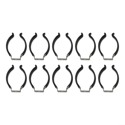 Tool Organization Made Easy With Spring Clips And Narrow Base For Stable Slip Free Storage, rubber grip in two rows of six clips.