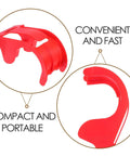 Portable Handheld Tape Dispenser 4 Pack 48mm Packing Tape Cutter With Quick Seal Function For Easy Office And School Tasks Compact Tape Gun For Fast Packing And Wrapping, red plastic