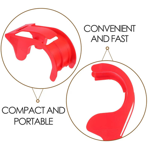 Portable Handheld Tape Dispenser 4 Pack 48mm Packing Tape Cutter With Quick Seal Function For Easy Office And School Tasks Compact Tape Gun For Fast Packing And Wrapping, red plastic
