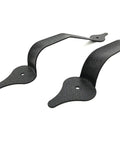 Heavy Duty Soft Close Garage Door Handles And Matching Hinges Six Piece Decorative Steel Hardware Kit For Cabinets That Are Built Different And Run Super Smooth, black steel hinges with decorative design.