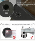 Adjustable M8 Leveling Feet for Furniture Legs, 40mm Base Floor Protectors, Height Adjustment 9 to 24mm, installation guide