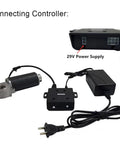 29V Power Adapter for Adjustable Bed Frames and Desks, 2A DC Charger Cable Included, showing connection layout