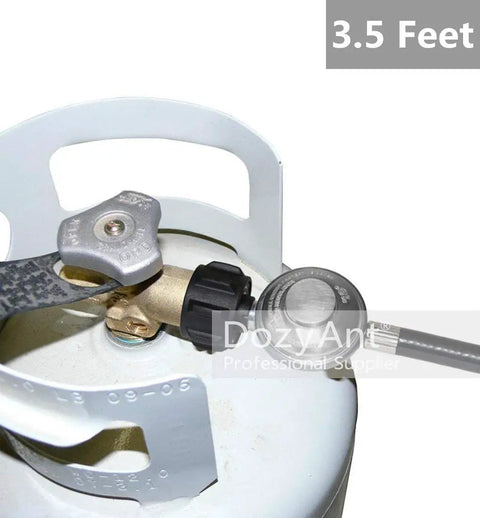Propane Regulator And Hose Kit For Grills And Fire Pits Universal Type One QCC1 Connection on propane tank