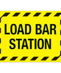 12x8 Inch Heavy Duty Designated Load Bar Equipment Station Identification Marker Vintage Aluminum Tin Sign