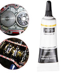 Ultra Gritty Multi Use Silicone Grease For O Rings Plumbing And Rubber Seals in a tube next to precision mechanical gears.