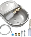 Built Tough Automatic Water Bowl Made From Pure 304 Stainless Steel For Big Pups And Barn Animals Comes With Reliable Float Valve.