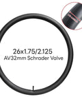 Two Pack 26 Inch Bike Inner Tubes 26x1.75 To 2.125 With AV32mm Schrader Valve for Mountain Road City Cruiser Bikes Reliable Replacement Tubes