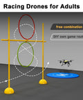 Dope High Speed Drone Racing Obstacle Course Kit With 60cm Takeoff Pad 53 Piece Practice Arena For Indoor And Outdoor Flying