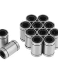 Linear Bearings Set 8x15x24mm Double Sealed For Rock Solid Motion In 3D Printers And CNC Routers 12 Piece Pack 8mm Inner Diameter Ball Bearings Protect Dust And Debris, 12 LM8UU bearings