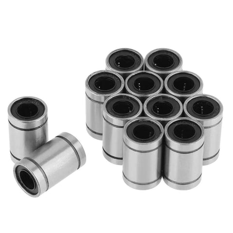 Linear Bearings Set 8x15x24mm Double Sealed For Rock Solid Motion In 3D Printers And CNC Routers 12 Piece Pack 8mm Inner Diameter Ball Bearings Protect Dust And Debris, 12 LM8UU bearings