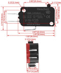 Rock Solid Heavy Duty Spdt Micro Switch With A Rugged Pin Plunger Actuator And Crisp Snap Action 16Amp 125 250Vac dimensions and details image.