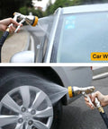 Heavy Duty 100 Percent Metal Hose Nozzle With 7 Spray Patterns High Pressure Sprayer washing car and wheel