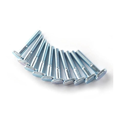 Dope M6x40mm T Nut Sliding Screws Kit For Miter T Track And T Slot Systems, 10 Piece Set displayed in a row