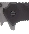 Assisted Opening Tactical Knife With 9.3 Inch Overall Length, 4 Inch Tanto Blade, Titanium Nitride Coated 9Cr18MoV Stainless, G10 Handle
