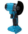 Cordless 2 In 1 Mini Circular Saw And Angle Grinder With A Brushless Motor 12000 Rpm, blue handheld tool for heavy duty tasks.