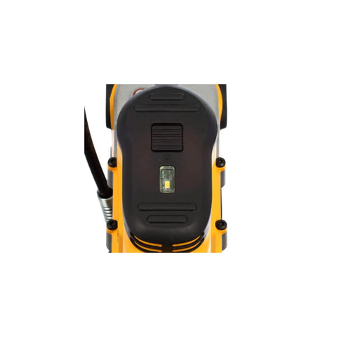 Top view of the 20V Max Cordless Grease Gun Kit With 4.0Ah Battery And Charger Led Light 42 Inch Hose 10000 PSI Variable Speed Trigger High Flow Pump