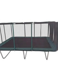 Commercial Grade Rectangle Trampoline 14x16 With Net Enclosure For Backyard Fun And Safe Jumping, Heavy Duty 750 Lb Capacity
