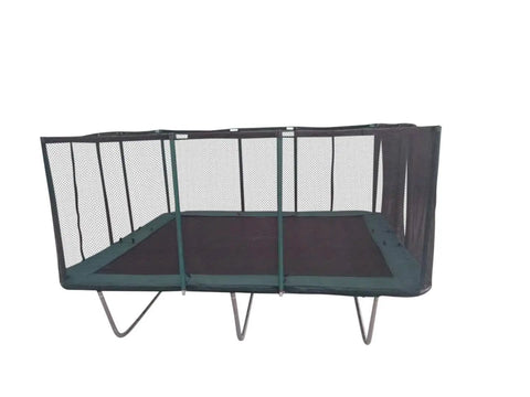 Commercial Grade Rectangle Trampoline 14x16 With Net Enclosure For Backyard Fun And Safe Jumping, Heavy Duty 750 Lb Capacity