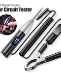 Slick Digital Led Circuit Tester With Zero Sweat Numeric Voltage Readouts For Smooth Garage Diagnostics And Rapid Fuse Wire Checks On Chevy Volt Bolt Ev Euv Blazer Rides. LED digital display with flexible lead and clip.