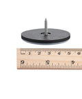 Hella Smooth Furniture Feet Sliders With Durable Screw In Chair Leg Protectors showcasing a black PTFE glide pad with metal screw.